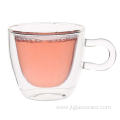 Hot sale 150ml glass cup with handle